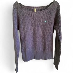 ∘₊✧ Y2K Aeropostale Cable Knit with butterfly logo | XL | Excellent condition!